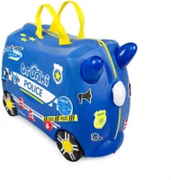 Trunki Aufsitzkoffer inkl. Aufkleber - Percy das Polizeiauto