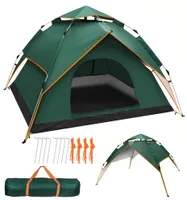 Campingzelt, Automatisches Pop Up Zelt für 3-4 Personen, Camping   Kuppelzelt mit Tragetasche für Camping Wandern Backpacking