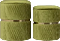 Hocker Rozelle 400 2er-Set Grün