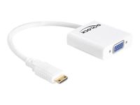 Delock 65348 - 19-p HDMI-mini C M - 15-p VGA F - Männlich - Weiblich - 1920 x 1080 Pixel - Weiß