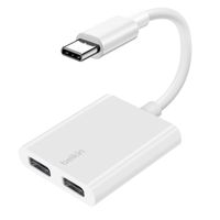 Belkin F7U081BTWH Schnittstellen-Hub USB Typ-C Weiß