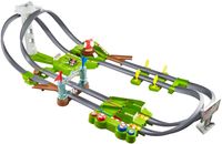 Hot Wheels Mario Kart Mario Rundkurs Trackset, Autorennbahn inkl. 2 Spielzeugautos