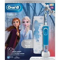 Oral-B Vitality 100 Elektrische Zahnbürste Kids Frozen + Reiseetui Akkubetrieb