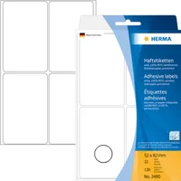 Vielzweck-Etiketten 52x82mm weiß VE=10x128 Stück