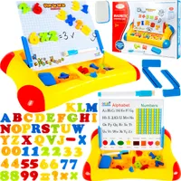 MalPlay Magnettafe Lernen Magnete Buchstaben Zahlen Spielmatte Lernspielzeuge