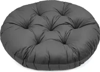 Hängesessel Kissen Samt Polster Bodenkissen für Schwenksessel Hängeschaukel Auflage Papasansessel Hängekorb Hängestuhl ? 90 cm Grau [114]