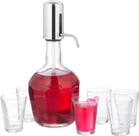 zestaw dystrybutora wody relaxdays z 6 szklankami