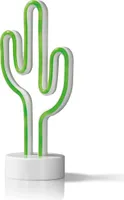 Neon LED Beleuchtung Der leuchtende Kaktus Licht Lampe 80er Retro Disco Grün