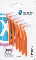 Miradent Interdentalbürste I-Prox L 0,8 mm orange 6 St