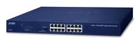 Planet Gigabit Switch N-Way 16-port 10/100/1000 Mbps - 16x RJ45 Rack Version - Unmanaged - Gigabit Ethernet (10/100/1000) - Vollduplex - Rack-Einbau - 1U