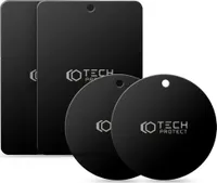 Tech-Protect Magnetische Kfz-Halterung Aus Metalplatte, 4Er-Pack, Schwarz