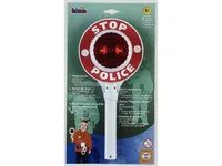 policajný stop znak s rukoväťou a blikajúcim svetlom 29 cm