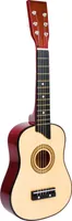 Malá detská hračka Drevená gitara Natural