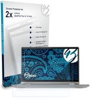 Bruni Basics-Clear 2x Schutzfolie kompatibel mit Lenovo IdeaPad Flex 5i (14 Inch) Folie