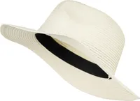 styleBREAKER Damen Panama Sonnenhut, Strohhut, Schlapphut, Faltbarer Knautschhut, Sommerhut, Fedora Hut 04025041