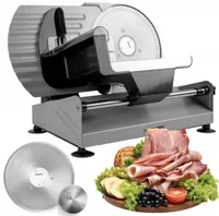 Kalorik Allessschneider AS 2000 SR silber Edelstahl 220W 2 Klingen Fleischschneider Edelstahlmesser elektr. Brotschneidemaschine stufenlos einstellbar