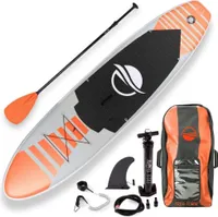 SereneLife Stand Up Paddling Board Set, kompletní příslušenství k SUP prknu, prkno na pádlování pro děti a dospělé, surfovací prkno a taška na přenášení