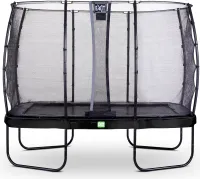 EXIT Elegant Trampolin 214x366cm mit Economy Sicherheitsnetz - schwarz