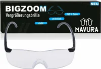 BIGZOOM 160% Vergrößerungsbrille Vergrößerungsgläser Lupeneffekt Lupen Brille