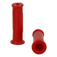 2x FORT Schubkarrengriff Ersatzgriff rot für alle Karren mit 30 mm Rahmen für Ersatz, sicheren Halt