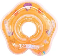 Schwimmhilfe Baby Hals Schwimmring Babyschwimmring Schwimmkragen Halsschwimmring，orange