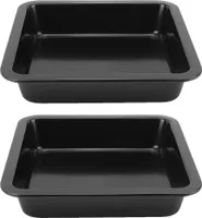 2 Stück Kuchen-/Pizzaform, Backformen, Küchen-/Backutensilien (schwarz)
