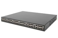 DIGITUS 24-Port Gigabit Ethernet PoE+ Injektor, 802.3af/at, 370 W
