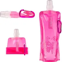 Faltbare Trinkflasche, Farbe:Rosa