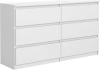 Komoda 6 140 cm - z 6 szufladami w kolorze białym matowym / Różne kolory i rozmiary