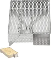 ECD Germany Kaltrauchgenerator aus Edelstahl mit 3 Kammern für Sparbrand, 20x12,5 cm, BBQ Kaltraucherzeuger zum Kalträuchern und Smoken im Räucherofen