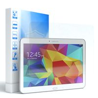EAZY CASE Displayschutzfolie aus Glas kompatibel mit Samsung Galaxy Tab 4 10.1, 9H, nur 0,3 mm dünn I Tablet Schutzglas, Tabletschutzfolie, Transparent & Kristallklar