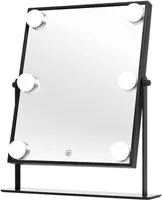 UNIQ Kosmetikspiegel mit LED-Leuchten - Schwarz