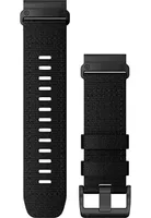 Garmin QuickFit 26 mm - wymienny pasek na nadgarstek - nylon - czarny/stal nierdzewna
