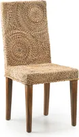 RATTAN BANANENKREISE STUHL 46*50*100 Set von 2