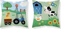 Poszewka na poduszkę, bawełniana poszewka na poduszkę, dla dzieci 40x40 psba39a farma