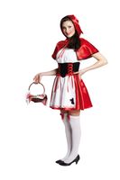 Damen Kostüm Rotkäppchen rot Märchen Karneval Fasching Smi 