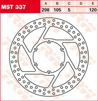 Tarcza hamulcowa TRW MST337