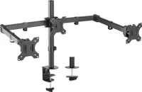 Aisens Dt27tsr-061 13-27´´ Max Doppelmonitor-armhalterung 7kg Schwarz  Schwarz One Size