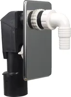 Airfit Unterputz Siphon mit Schlauchanschluss und Reinigungsöffnung DN 40/50 90120US