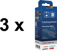 BSH Bosch/Siemens Entkalkungstabletten, 3 x 6 Stück