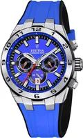 Festina F20671/3 CHRONO BIKE Uhr Herrenuhr Kautschuk Chrono Datum blau