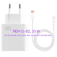 Oryginalna szybka ładowarka Xiaomi 33W TURBOCHARGE z zasilaczem i kablem ładującym USB C