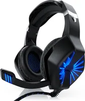 CSL Gaming Headset, "GHS-102" mit Mikrofon, geeignet für PC (Win XP/7/8/8.1/10), PS4/PS4 Pro, schwarz