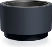 Sleek Planter with Smooth Surface and Elevated Tapered Base - Available in Multiple Colors