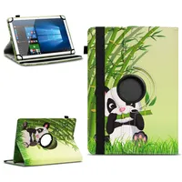 Tablet Tasche für 10 - 10.1 Zoll Hülle Cover 360° Drehbar Universal Schutz CaseFarben:Motiv 11
