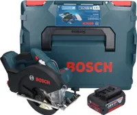 Bosch GKM 18V-50 Professional Akku Metall Handkreissäge 18 V 136 mm Brushless + 1x Akku 4,0 Ah + L-Boxx - ohne Ladegerät