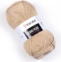 YarnArt Jeans Plus 48 Beige – Weiche Baumwollmischung, Perfekt für Häkeln & Stricken