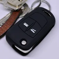 HIBEYO Klappschlüssel Autoschlüssel Hülle passt für OPEL Vauxhall  Schlüsselhülle Silikon Schutzhülle für OPEL Corsa Astra Vectra Zafira  Antara