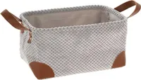 Storage Solutions Aufbewahrungsbox braun grau Polyester 20x30x15 cm