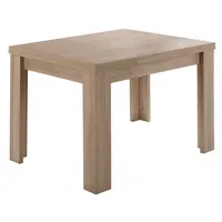 80 x 60 cm Tisch Esstisch Auszugstisch Küchentisch Funktionstisch ausziehbar MONZI Eiche Sonoma Sägerau Nb.